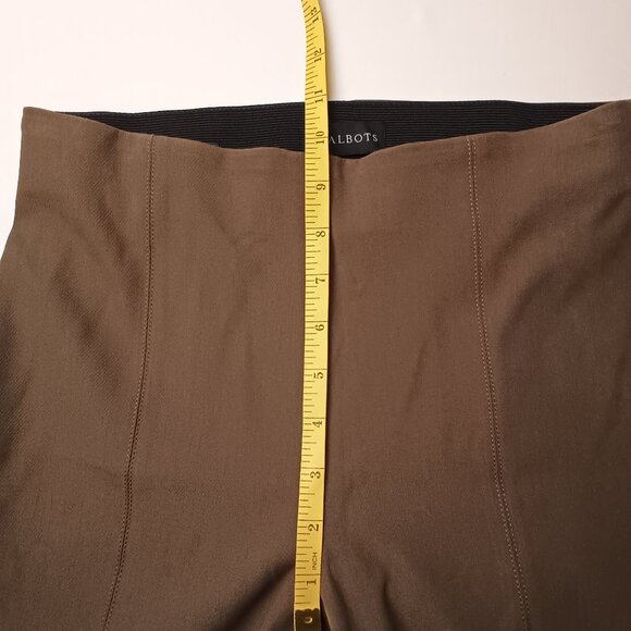 Talbots Portland Pants Size 6P Mid Rise Skinny Leg Army Green Color - Picture 7 of 9